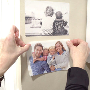 7" x 5" Restickable Photo on painted dry wall